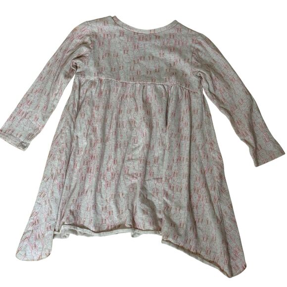Egg By Susan Lazar Bunny Rabbit Knit Dress Beige Pink Gold 2 Years bv - Picture 4 of 6